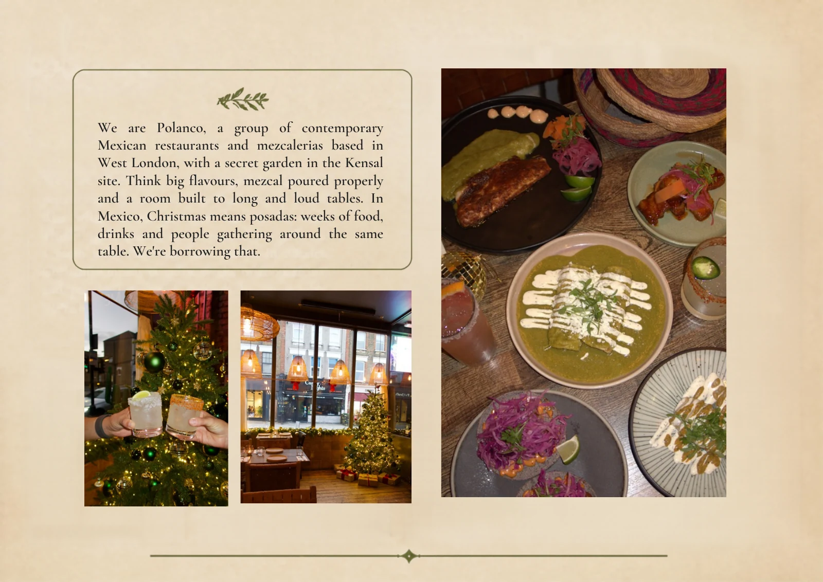 Polanco Christmas menu, page 2 of 10