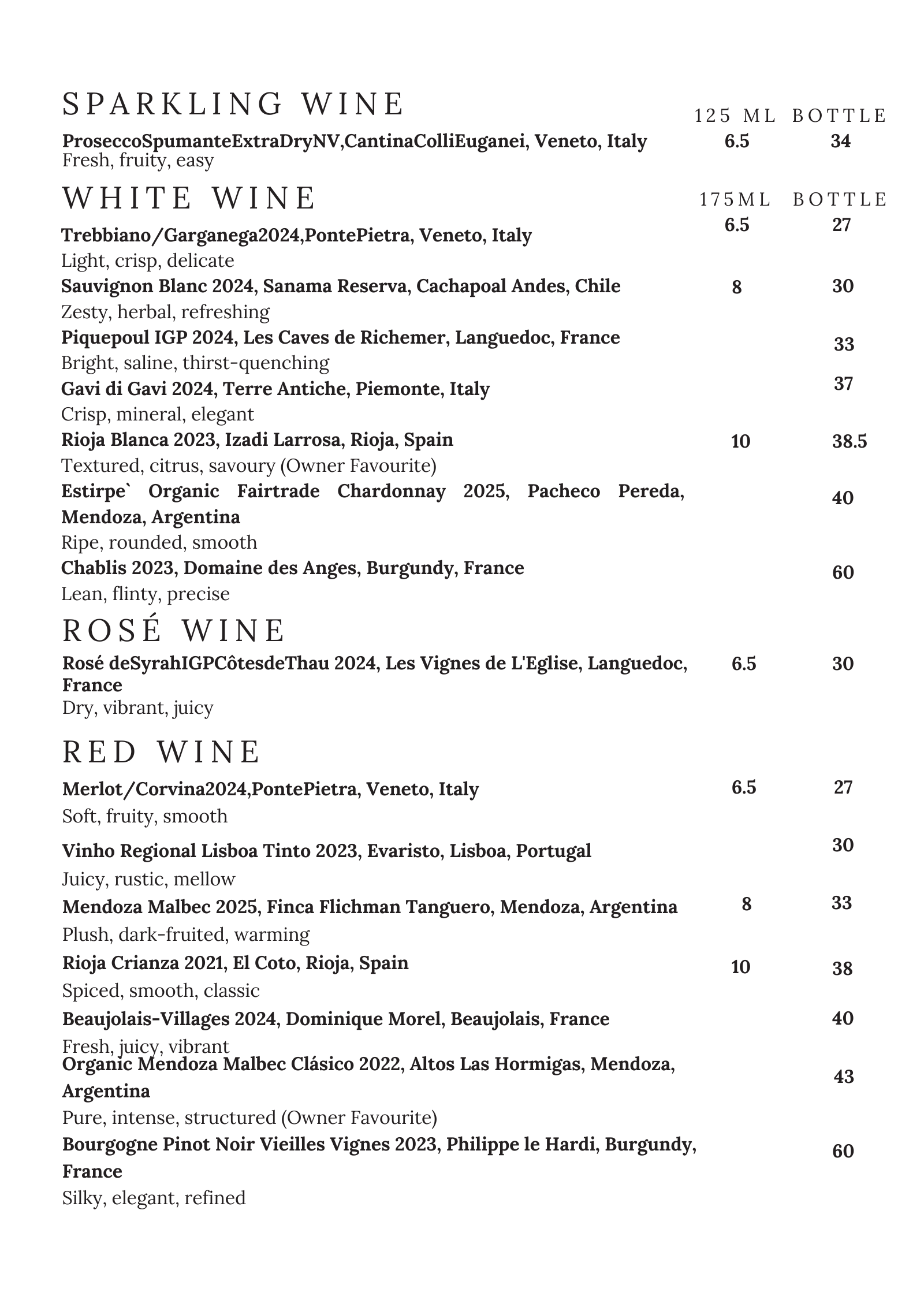 Polanco menu, page 4 of 5